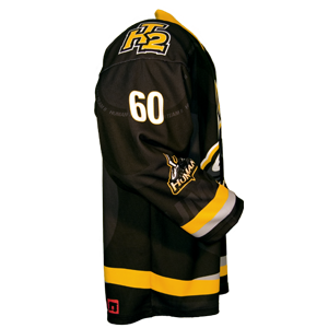 Fully custom ice hockey jersey side view