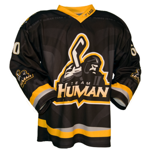 Fully custom roller hockey jersey front view
